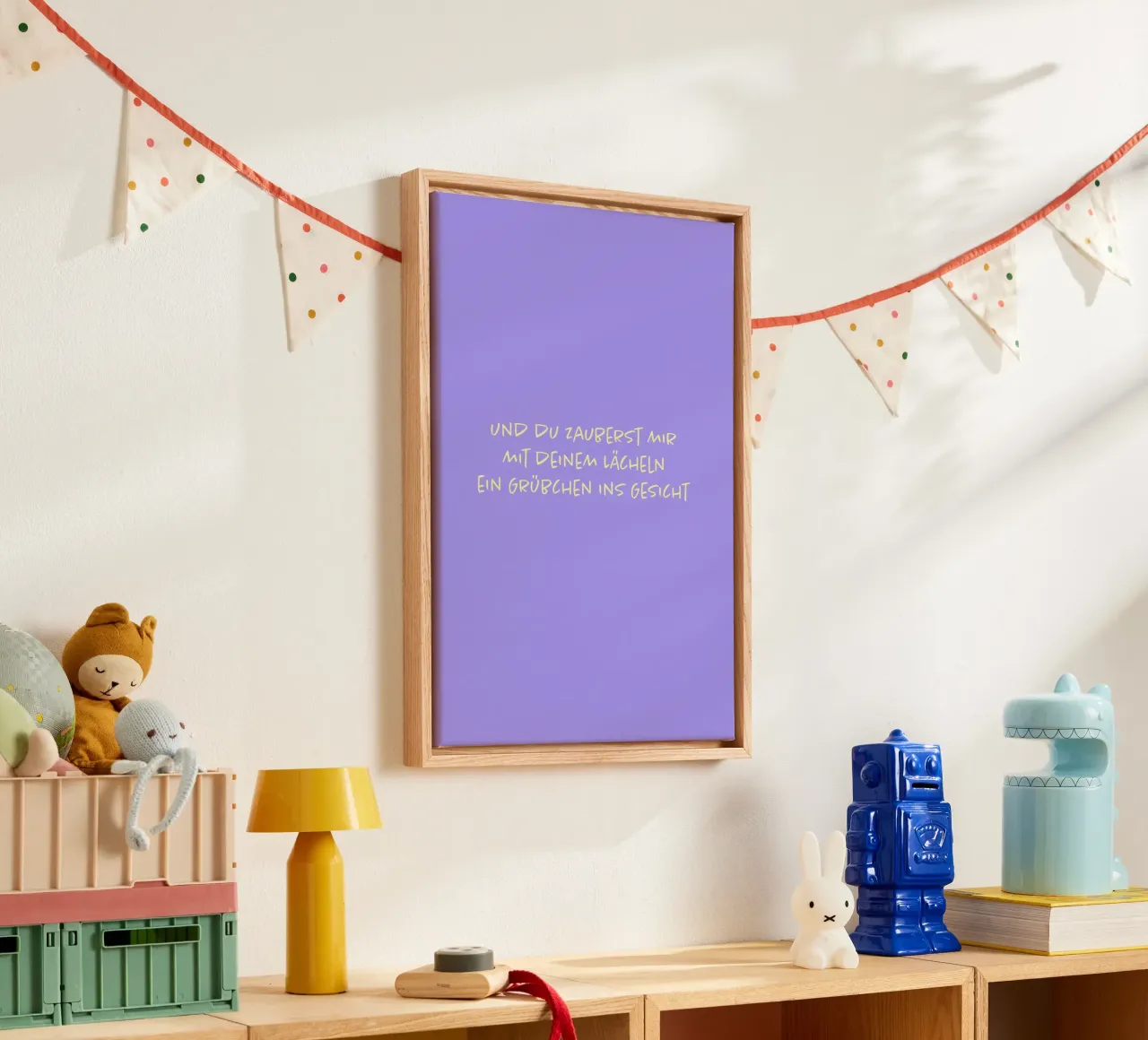 Und du zauberst mir mit deinem Lächeln.. ) tela da FRICKE DESIGN