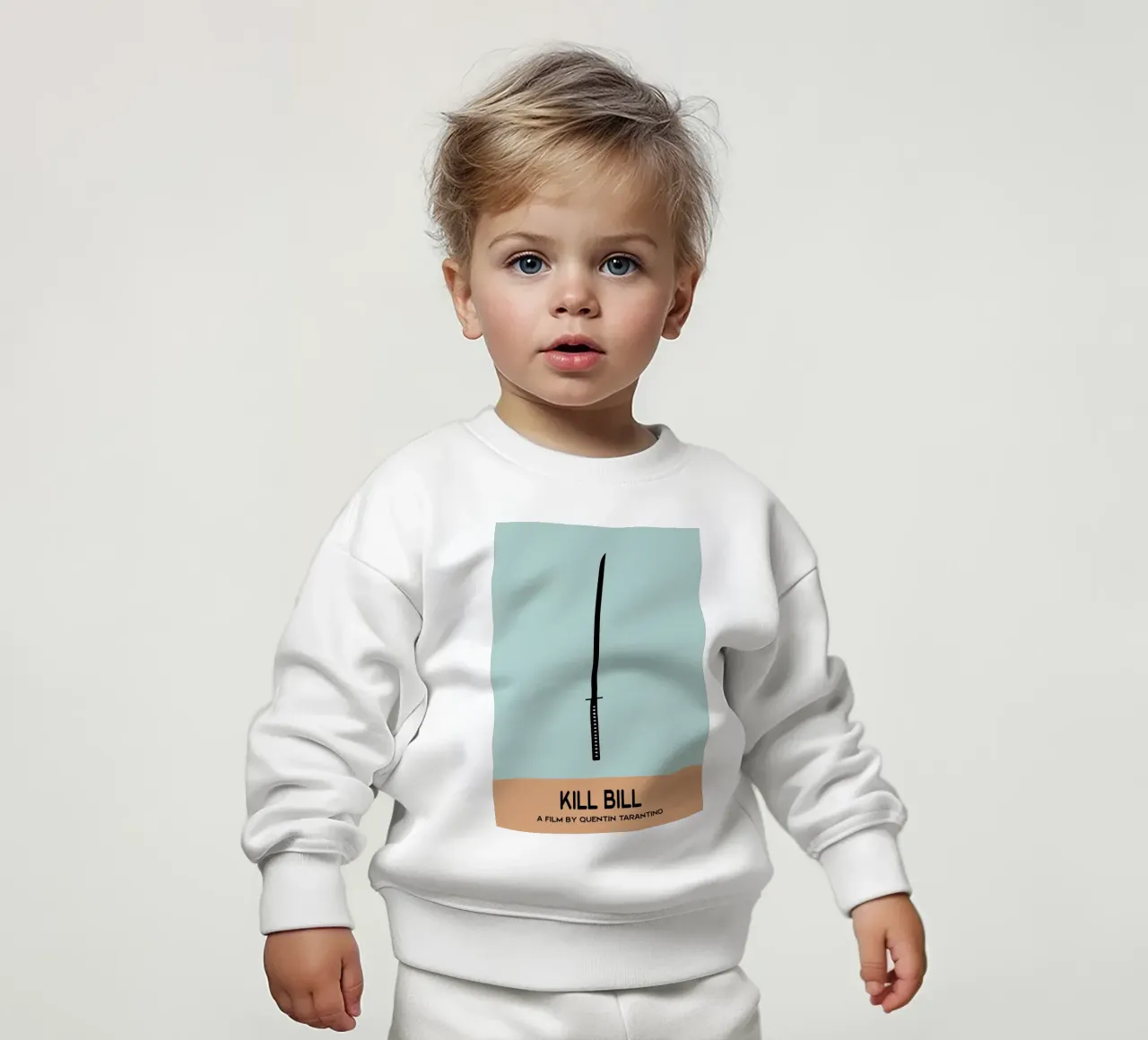 KILL BILL Movie Art Vector Imagination sudadera de bebé de whitesand