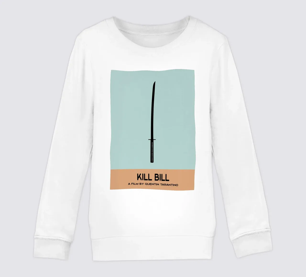 KILL BILL Movie Art Vector Imagination kids sweatshirt by whitesand