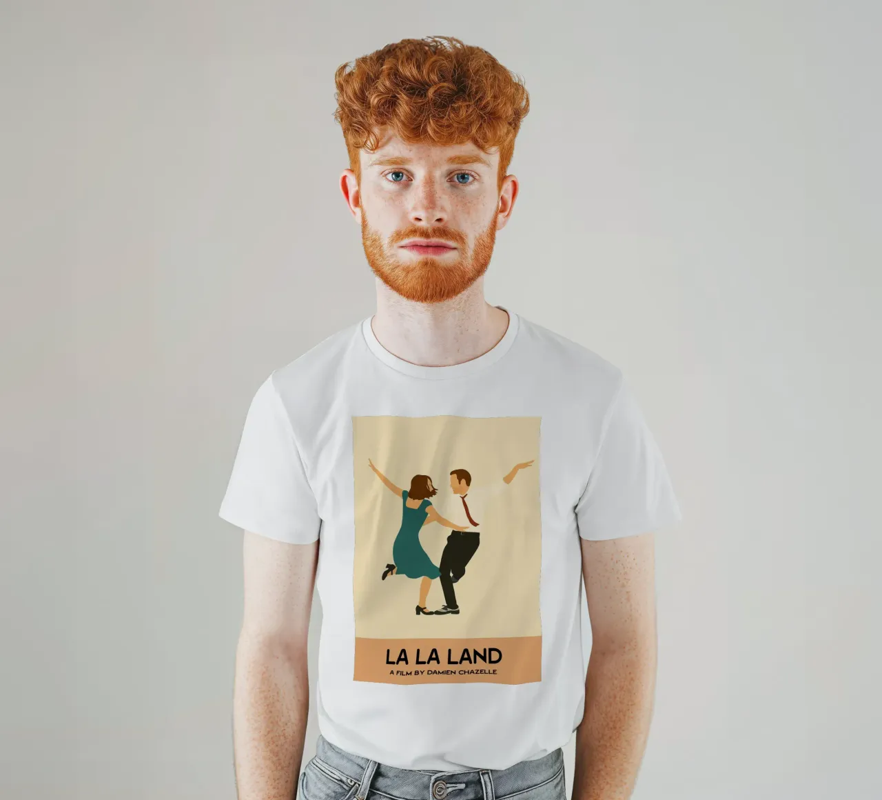 La La Land Film Kunst Vektor Imagination T-Shirt von whitesand