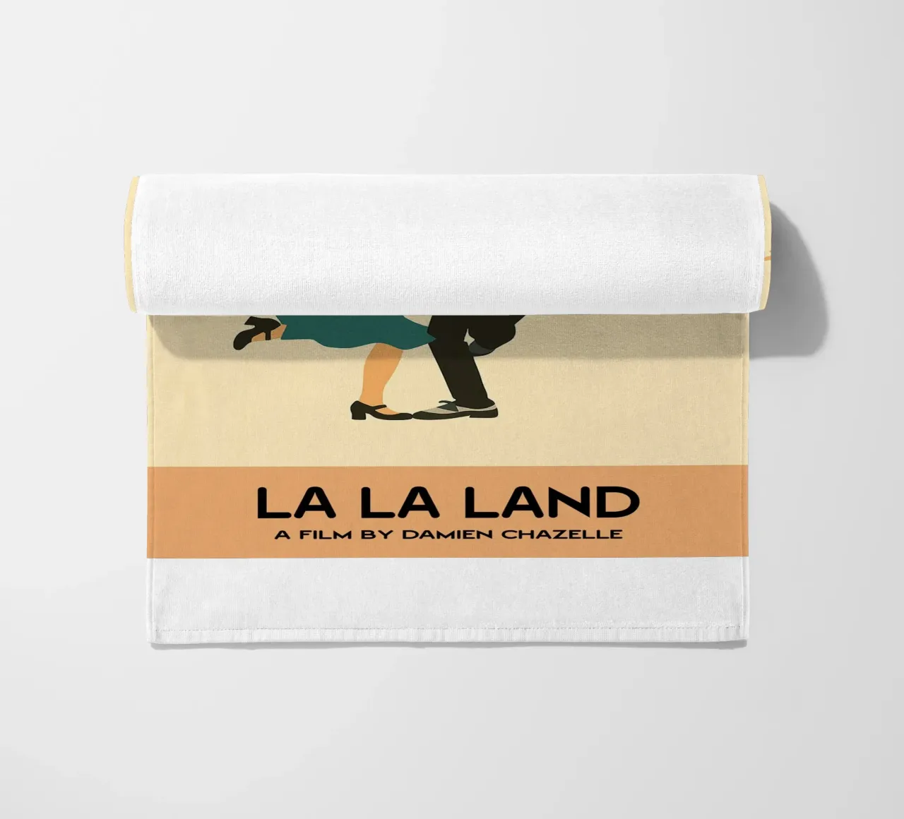 La La Land Film Kunst Vektor Imagination Strandtuch von whitesand