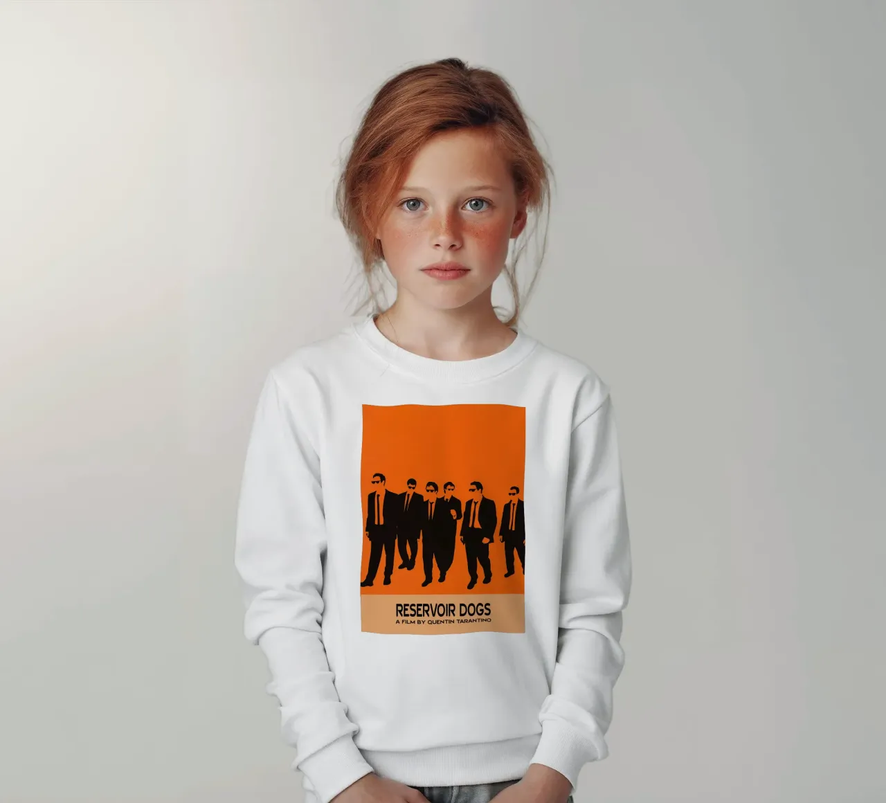 Reservoir Dog Movie Art Vector Imagination kids sweatshirt by whitesand