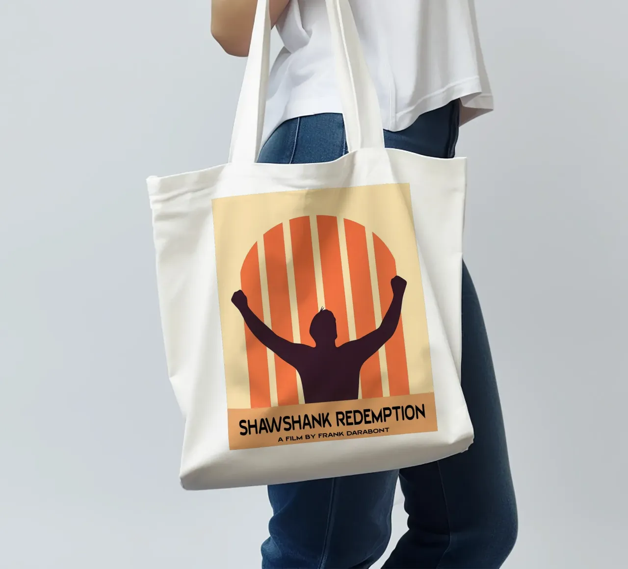 Shawshank Redemption Movie Art Vector Imagination tote bag by whitesand