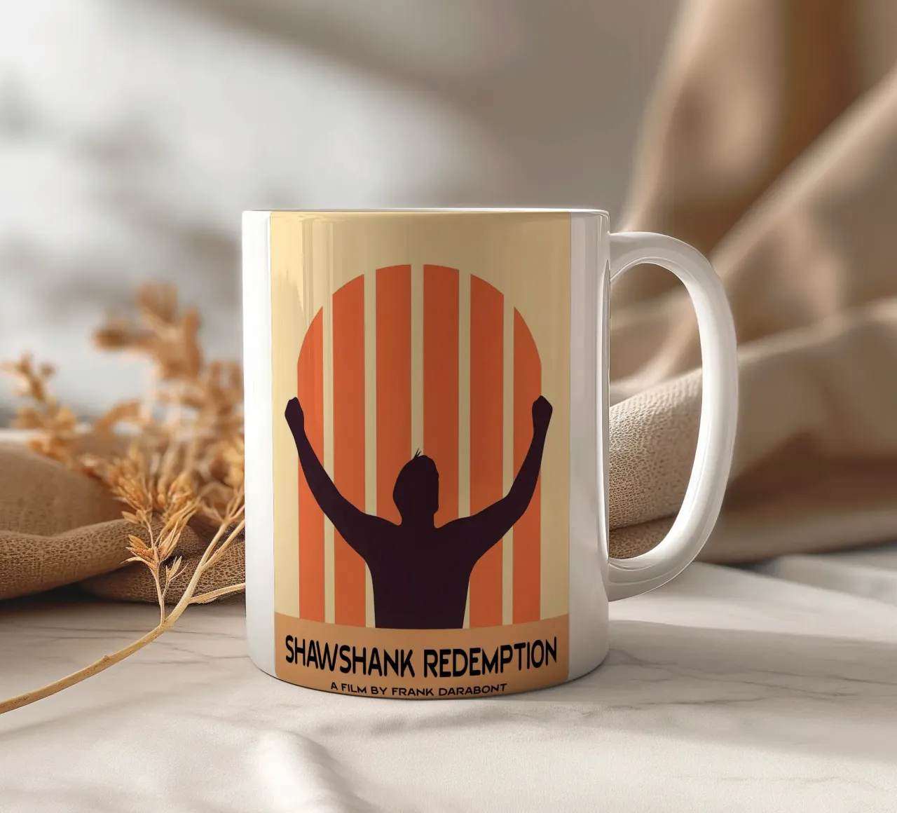 Shawshank Redemption Movie Art Vector Imagination ceramic mug by whitesand