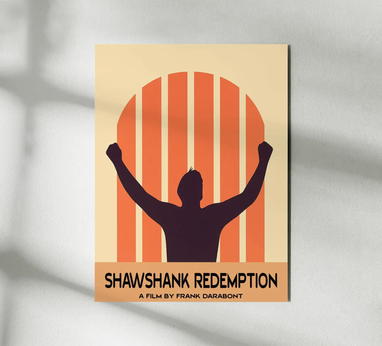Shawshank Redemption Movie Art Vector Imagination alu-dibond by whitesand
