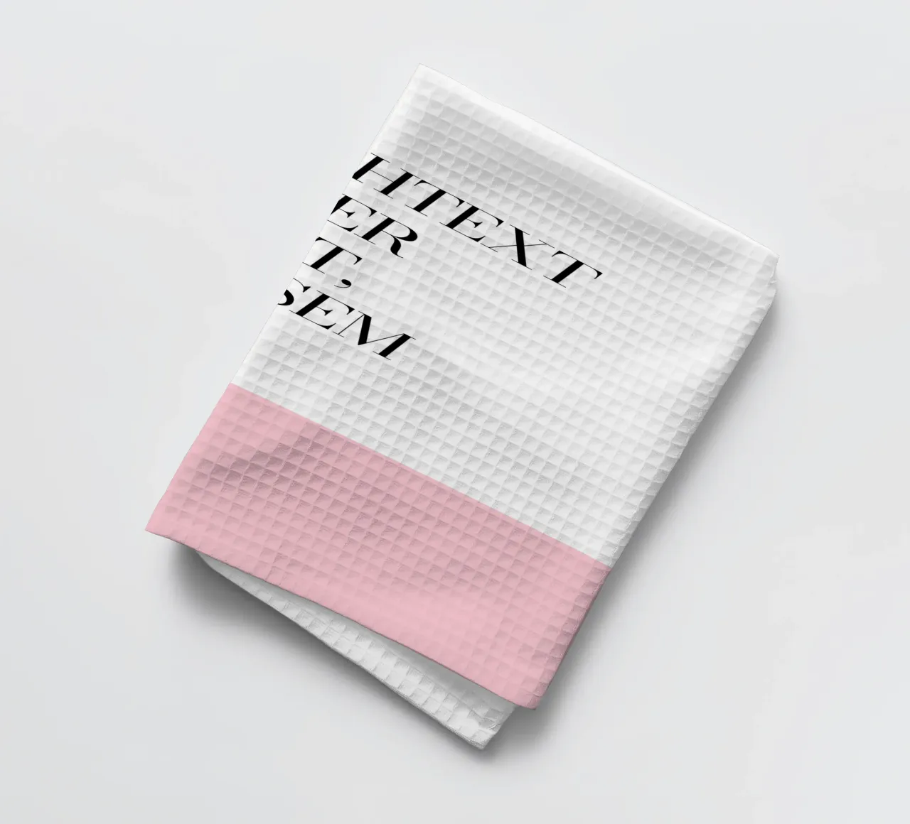 Wunschtext - geometrisch rosa canovaccio da cucina da WORTSPIEL