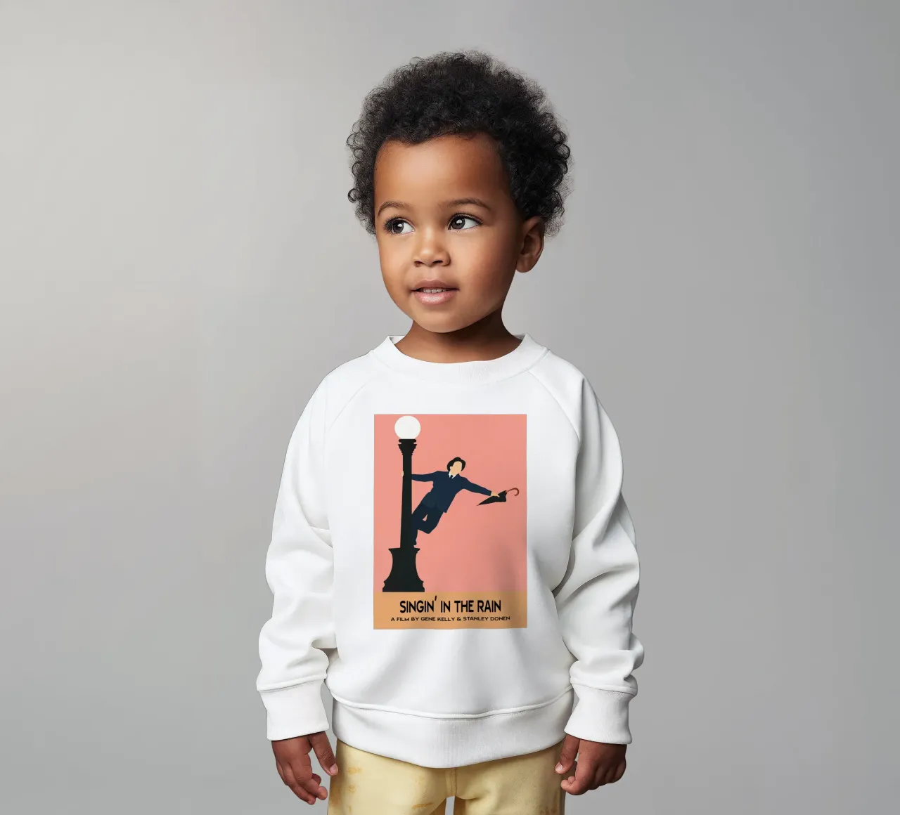 Singin in the Rain Movie Art Vector Imagination sudadera de bebé de whitesand