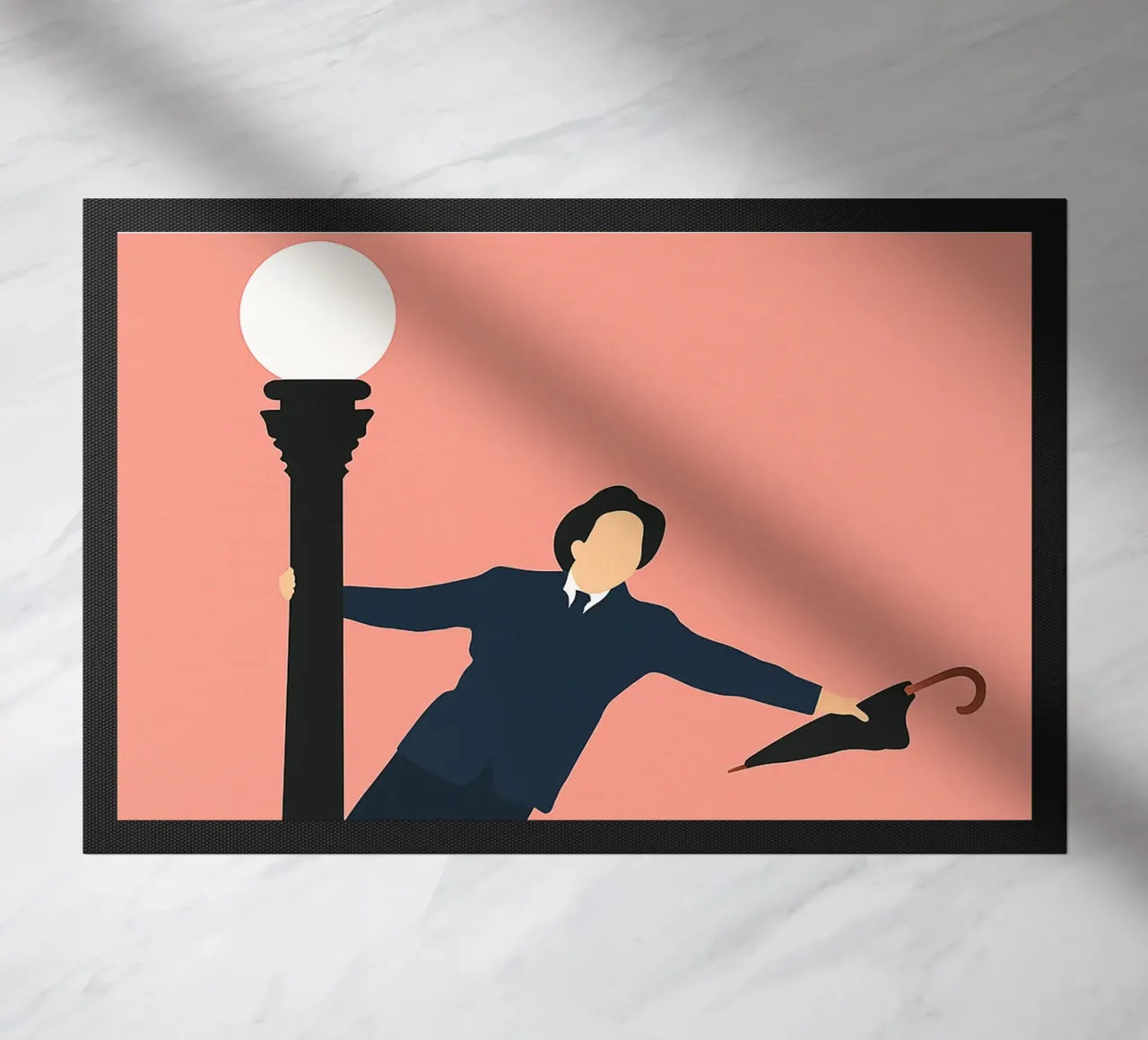 Singin in the Rain Movie Art Vector Imagination paillasson de whitesand