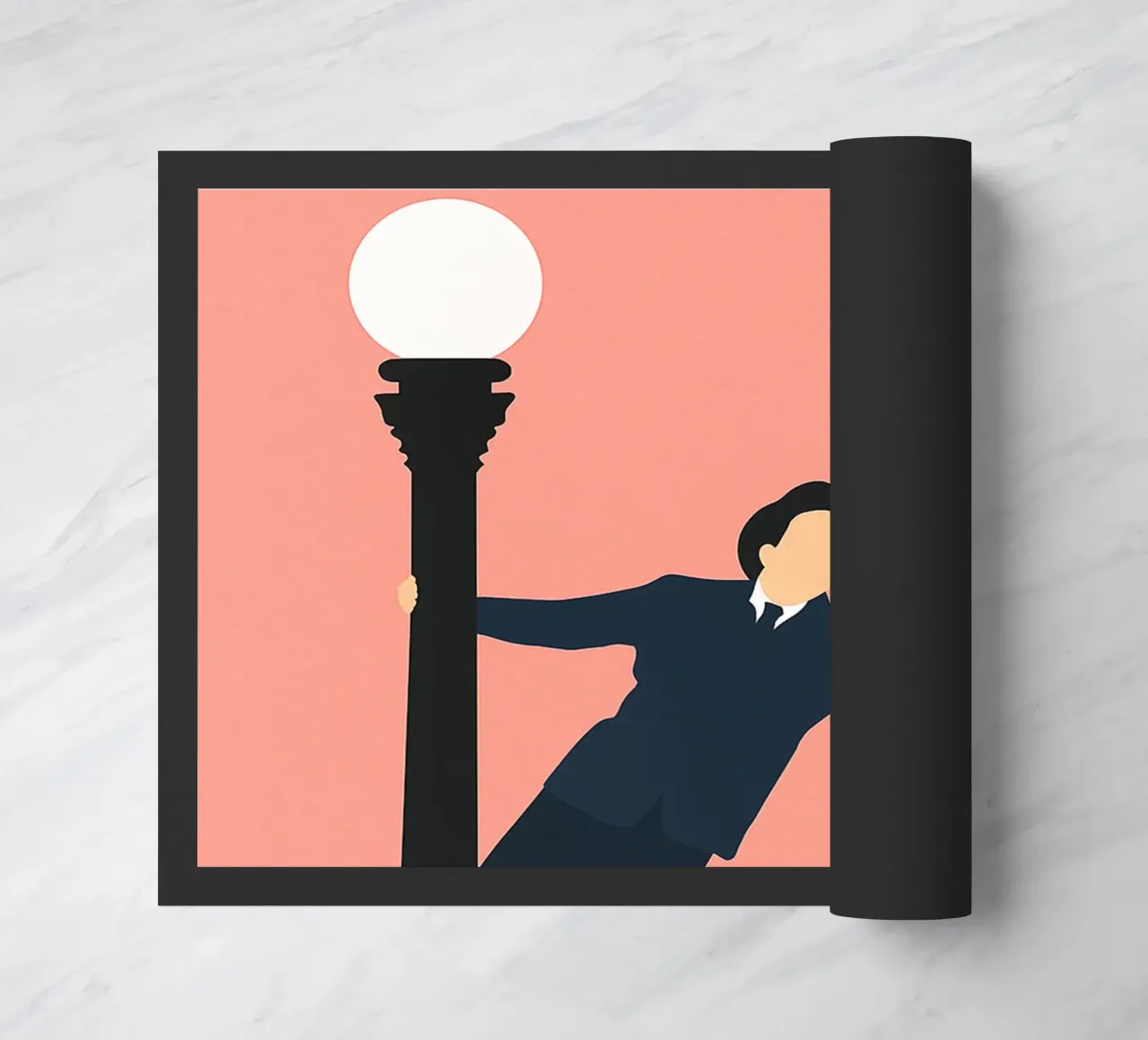 Singin in the Rain Movie Art Vector Imagination paillasson de whitesand