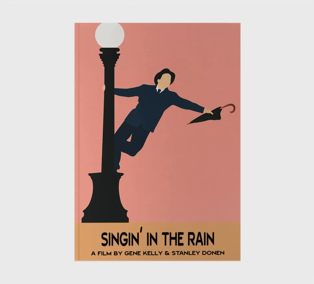 Singin in the Rain Movie Art Vector Imagination notebook by whitesand