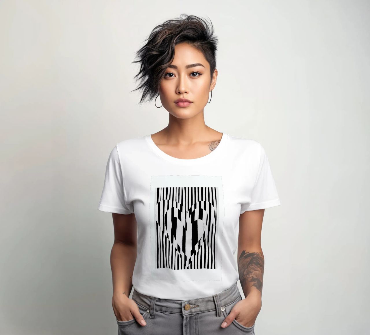 Hearts dames t-shirt getailleerd van treechild
