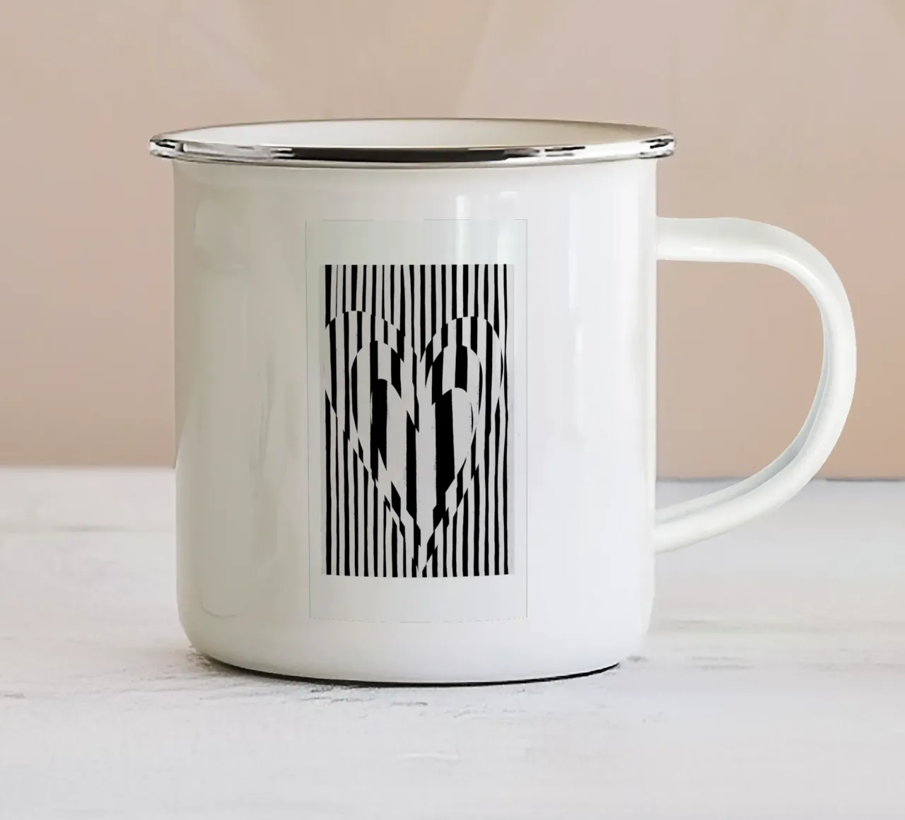 Hearts tazza in smalto da treechild