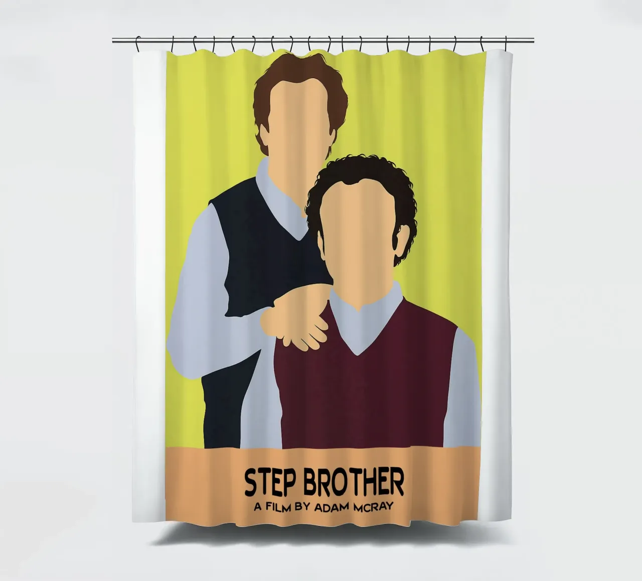 Step Brother Movie Art Vector Imagination shower curtain by whitesand