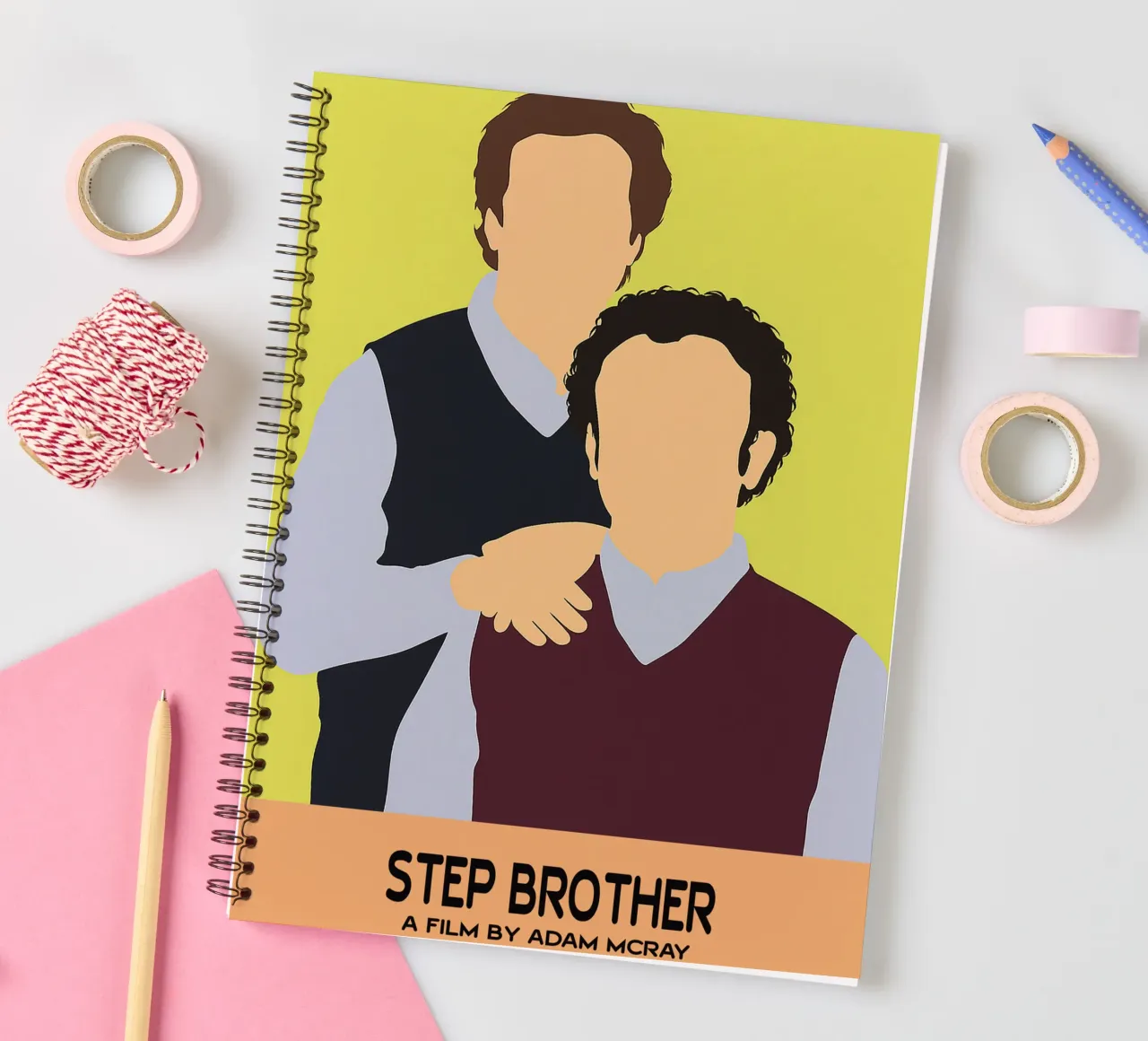 Step Brother Movie Art Vector Imagination carnet à spirale de whitesand