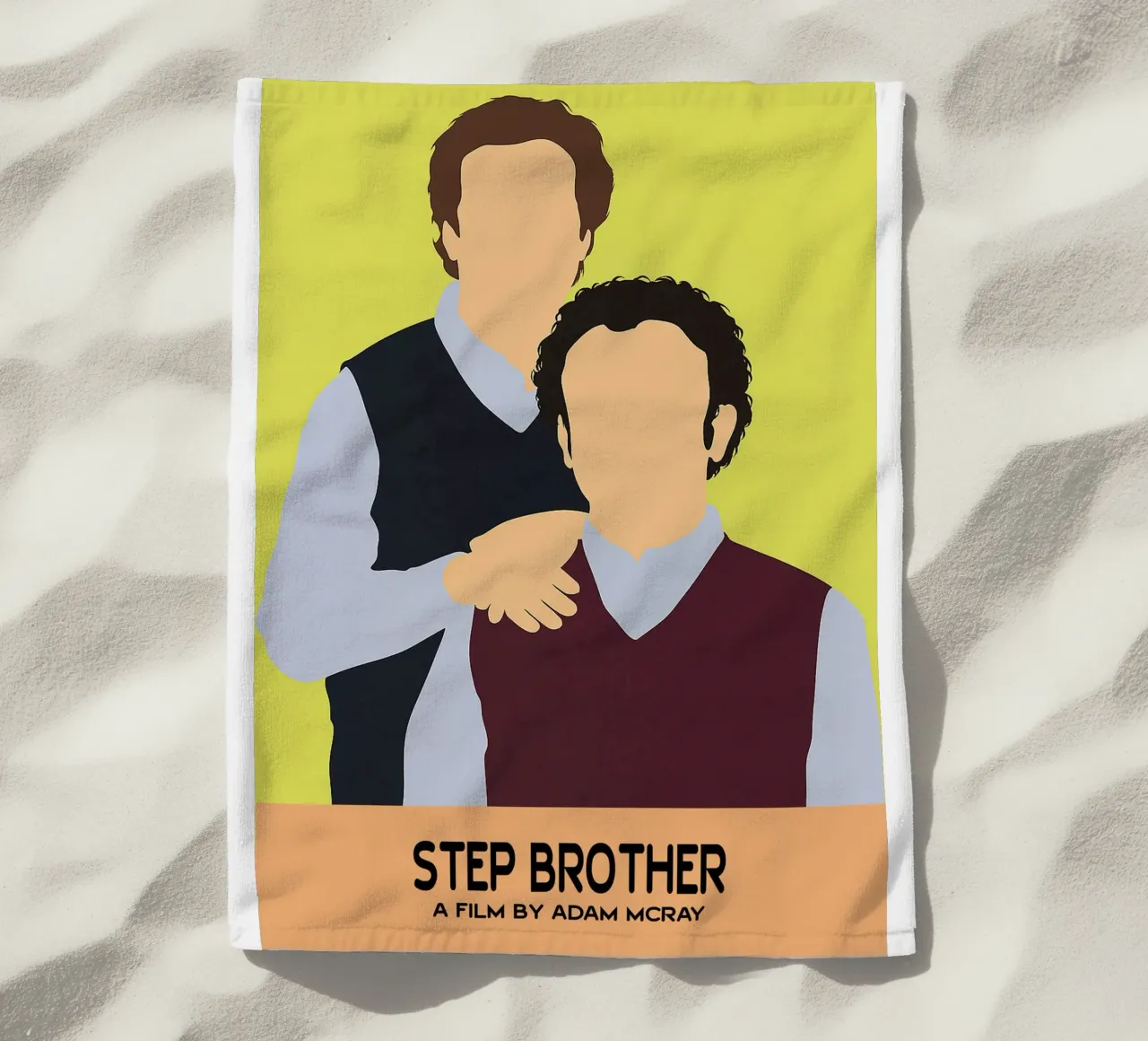 Step Brother Movie Art Vector Imagination beach towel by whitesand