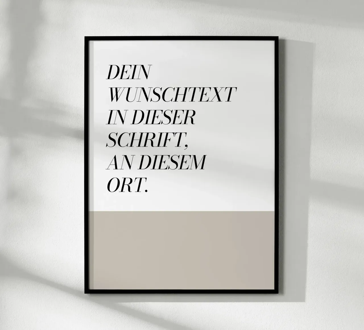 Wunschtext - geometrisch beige carta hahnemühle da WORTSPIEL