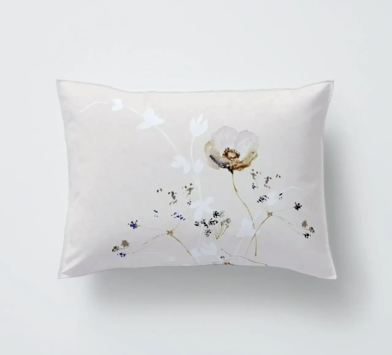 Japanese Ikebana 1 - Blumen Aquarell Blütenkunst kussen van Monika Strigel