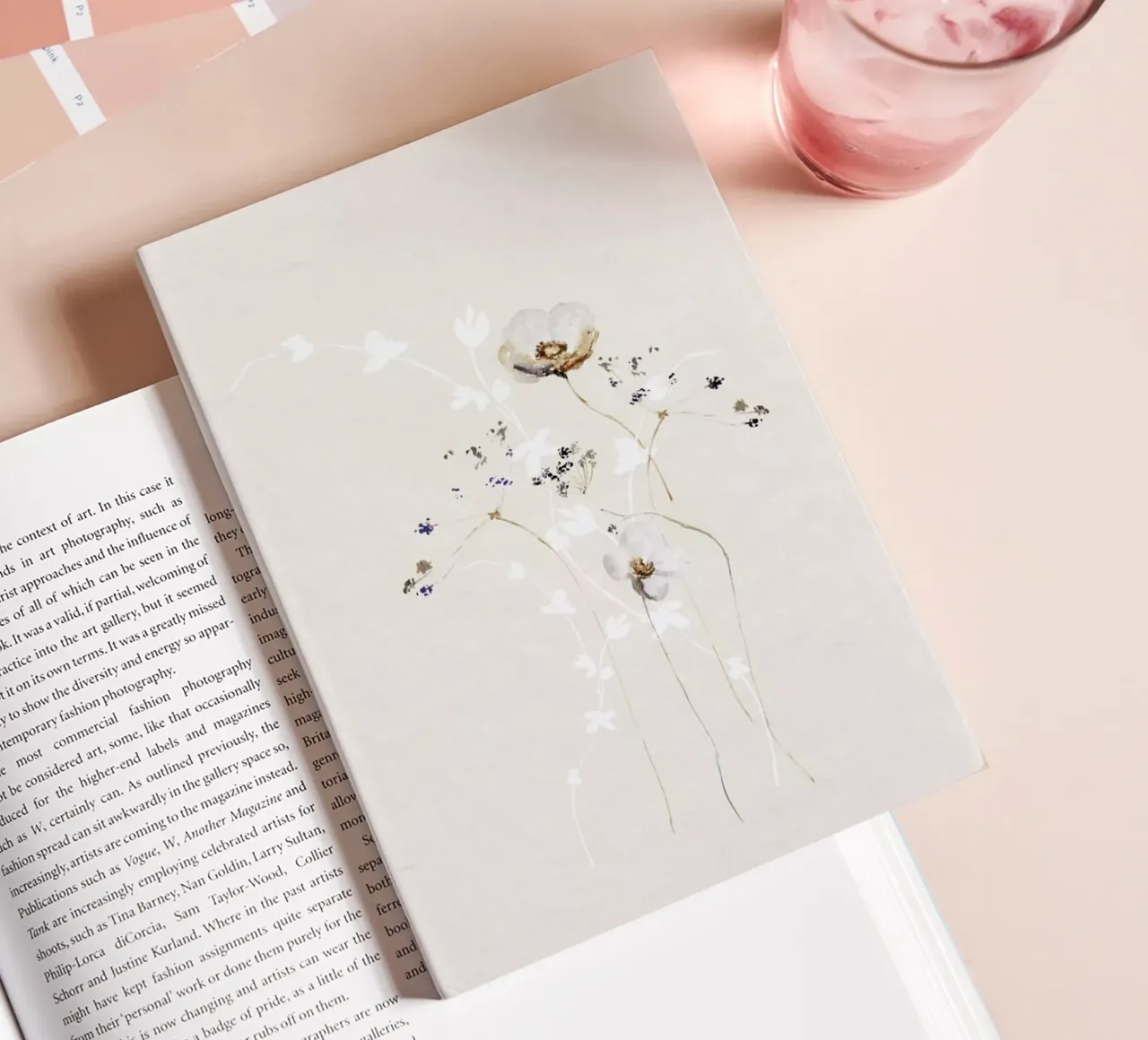 Japanese Ikebana 1 - Blumen Aquarell Blütenkunst notitieboek van Monika Strigel