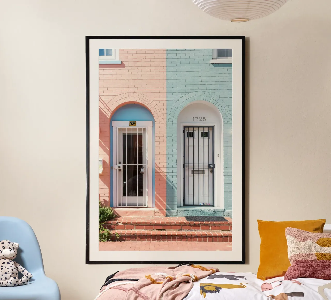 balans huisgevel poster met kunststof frame van Bleu