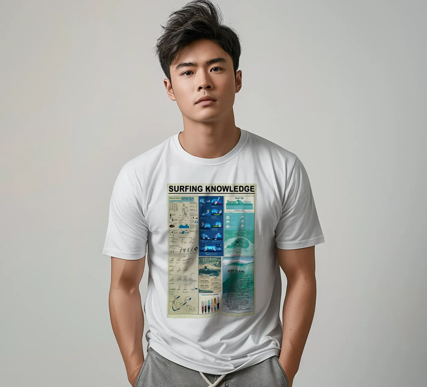 Conoscenza del surf t-shirt da Maritiknowled