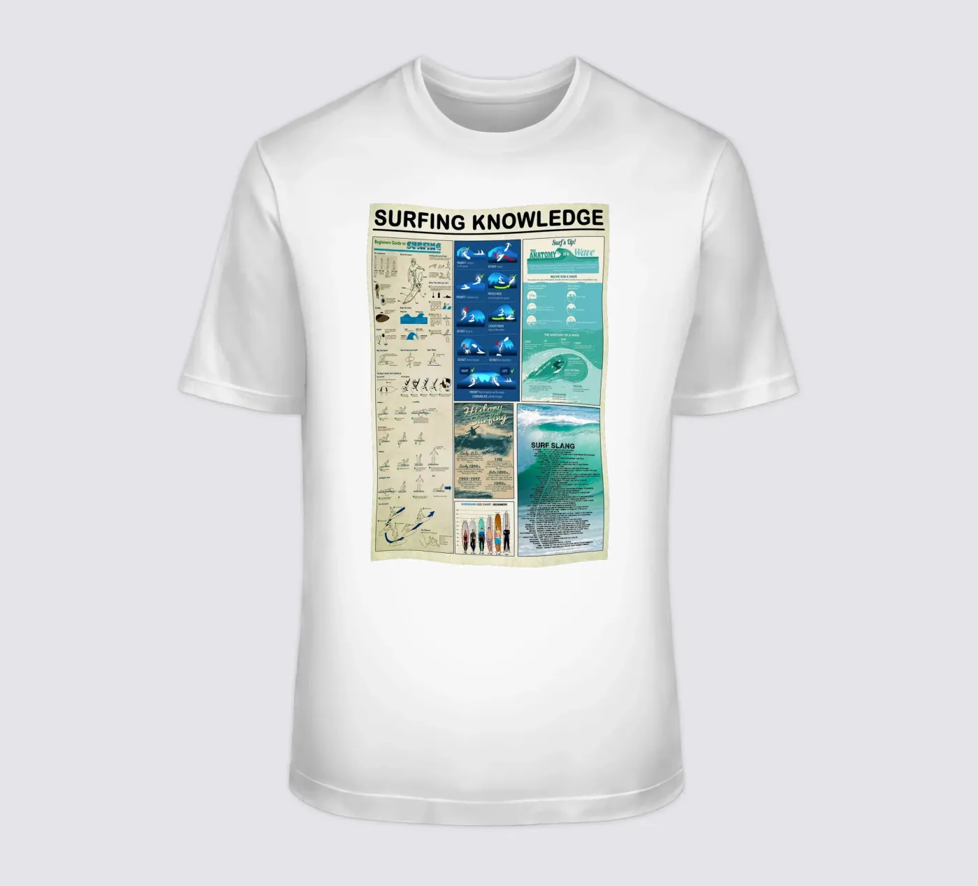 Conoscenza del surf t-shirt da Maritiknowled
