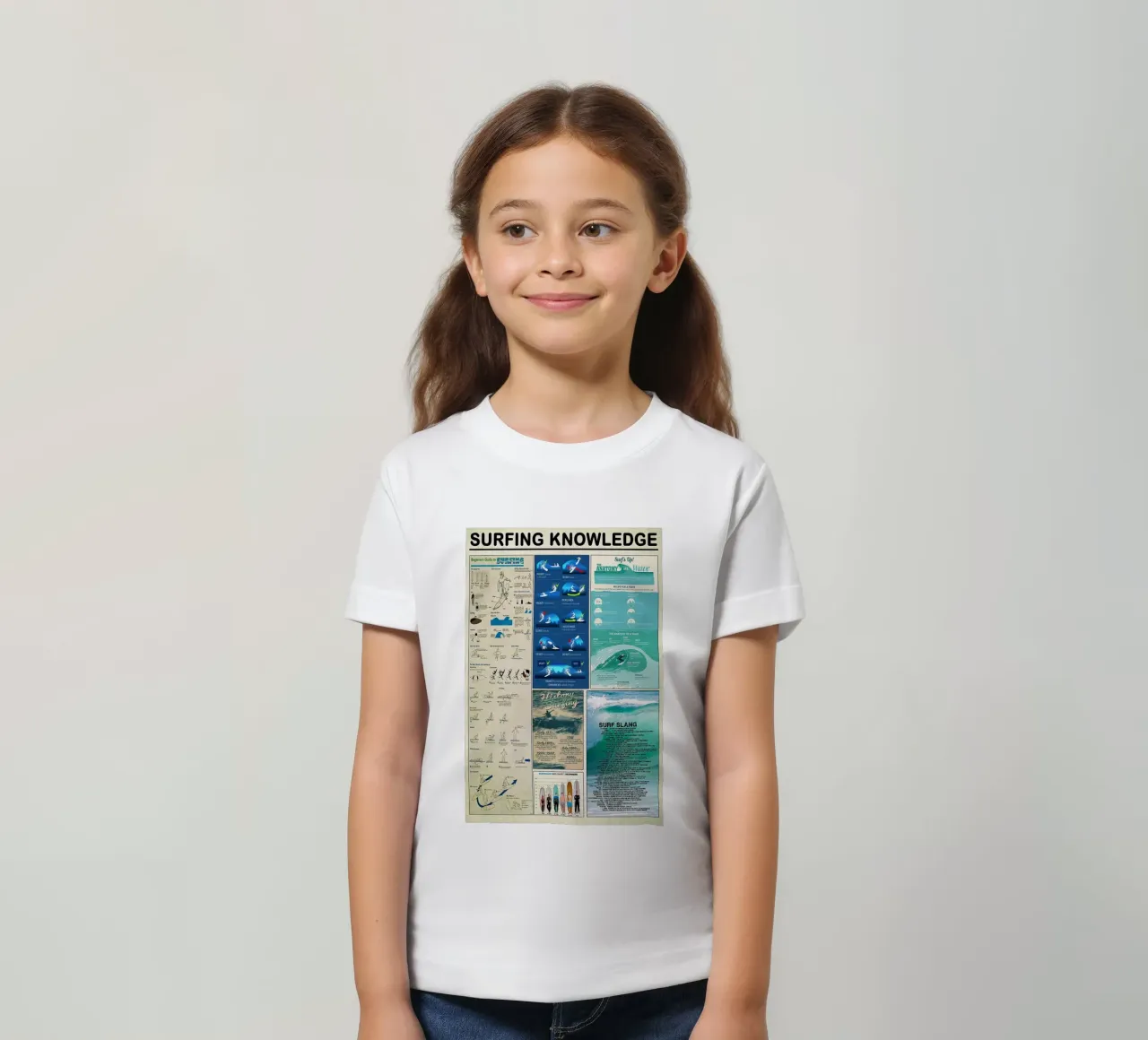 Surfing Knowledge t-shirt bambini da Maritiknowled