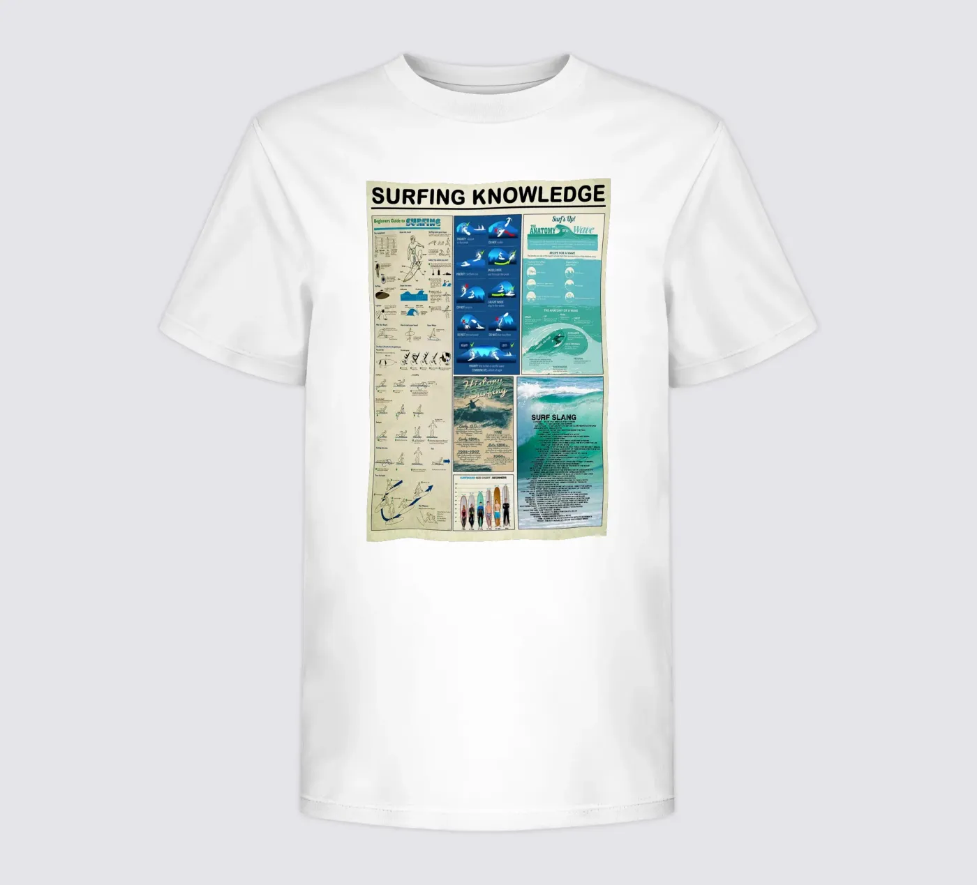 Surfing Knowledge t-shirt bambini da Maritiknowled