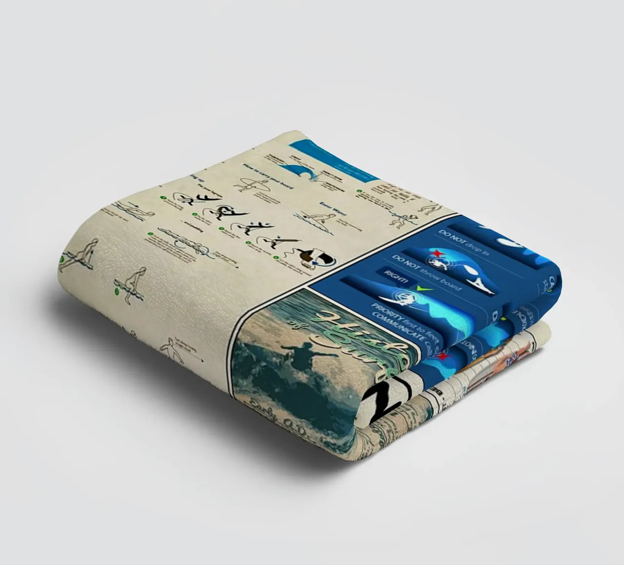 Surfing Knowledge towel by Maritiknowled