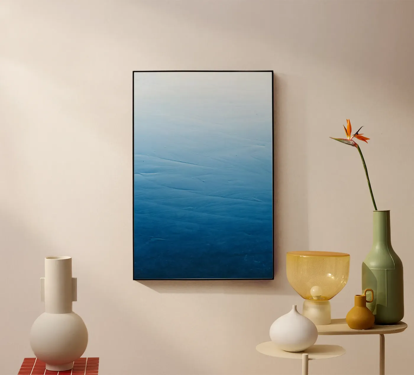 kalmte acryl van Bleu