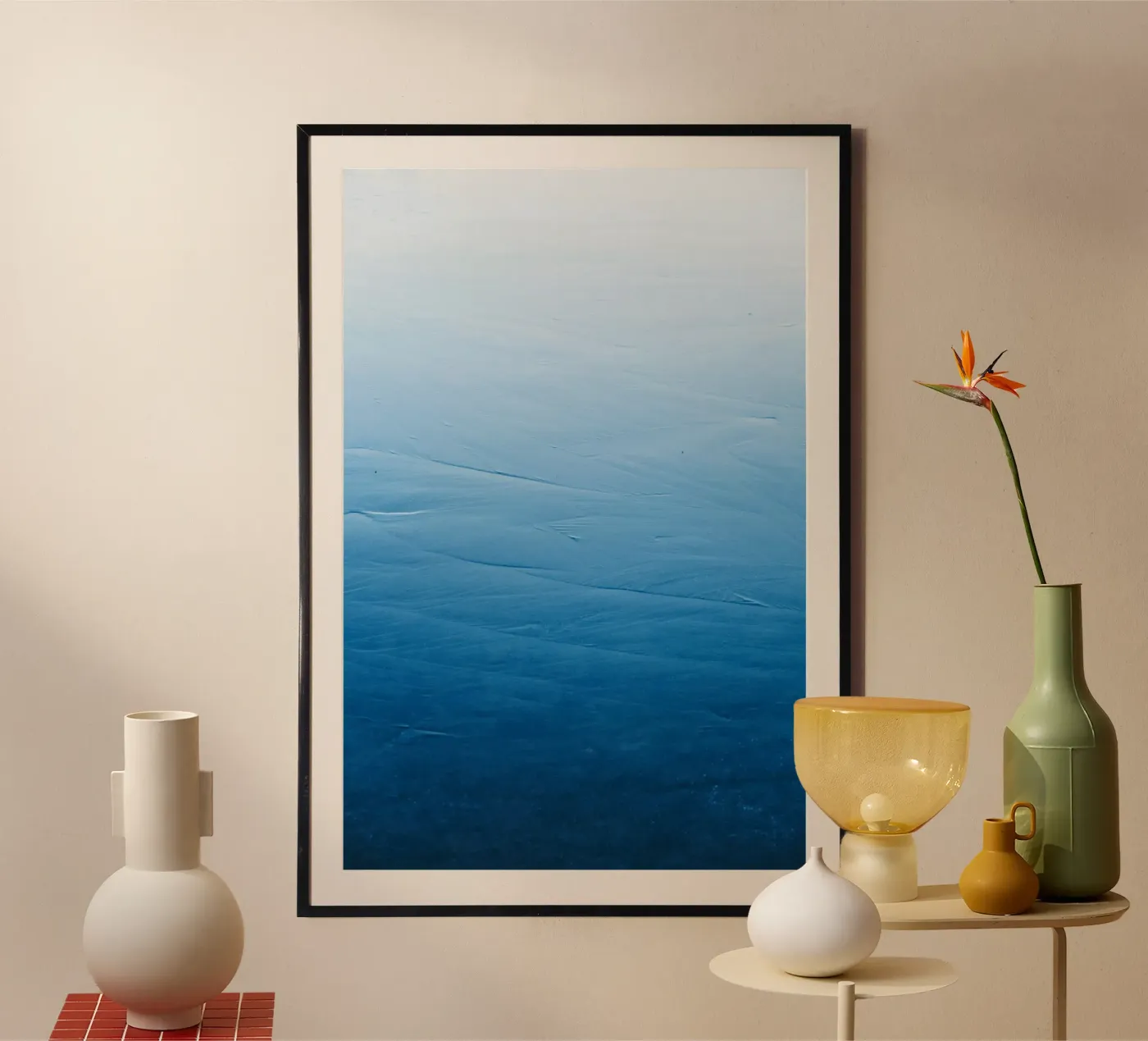 calma poster da Bleu