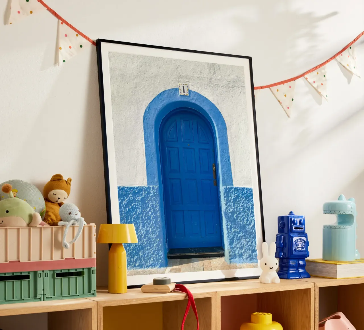 blu ad arco poster con telaio in plastica da Bleu