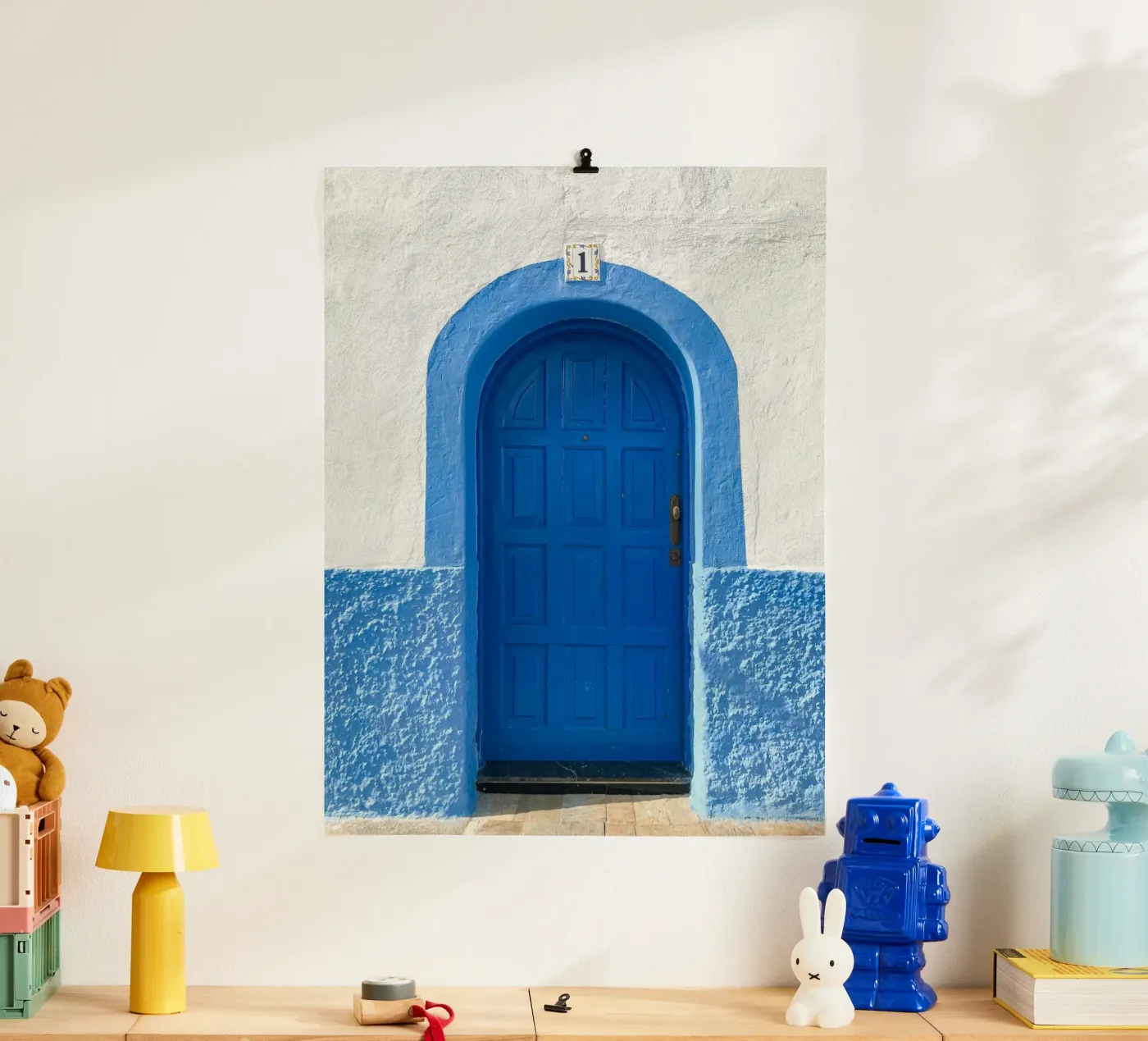 blue arched poster by Bleu