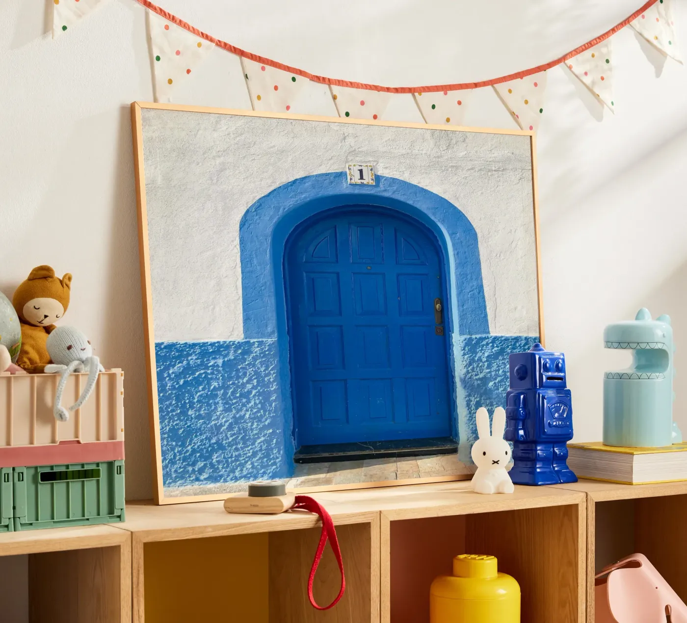 blue arched poster by Bleu