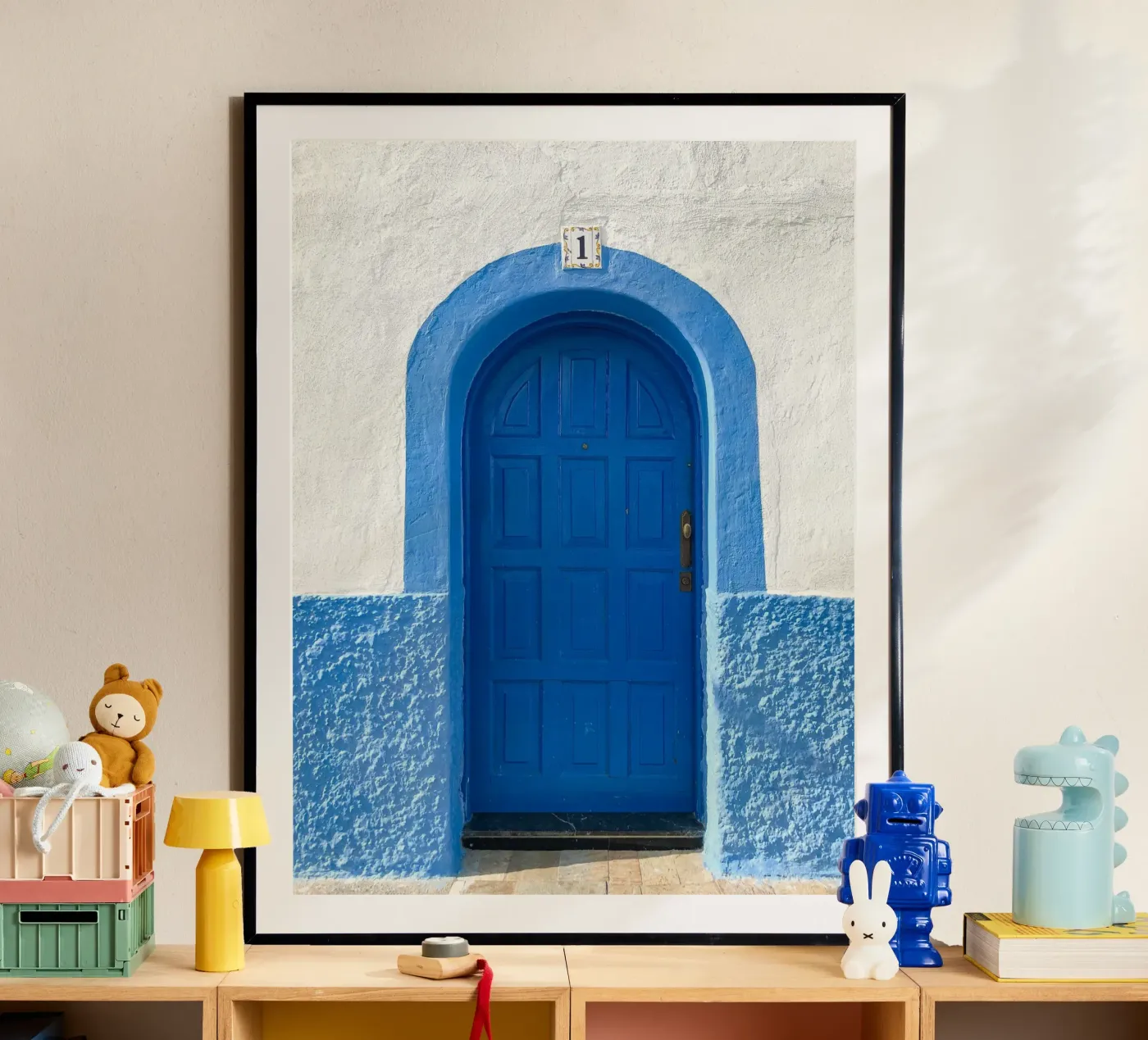blue arched poster by Bleu