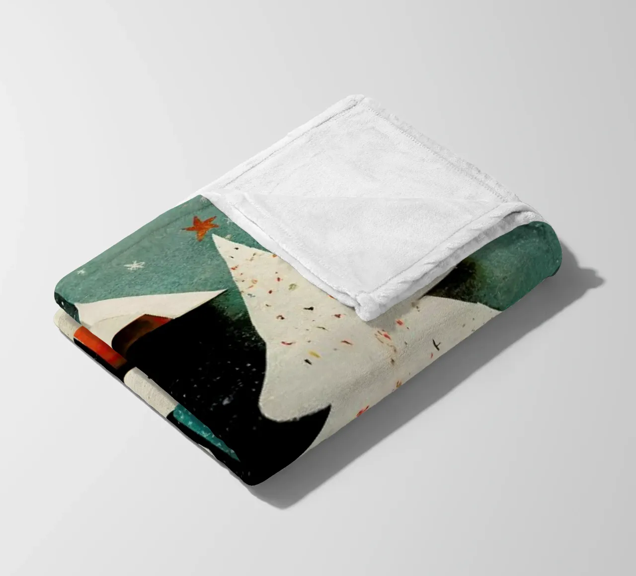 Paper Cut Pine Trees coperta in pile da treechild
