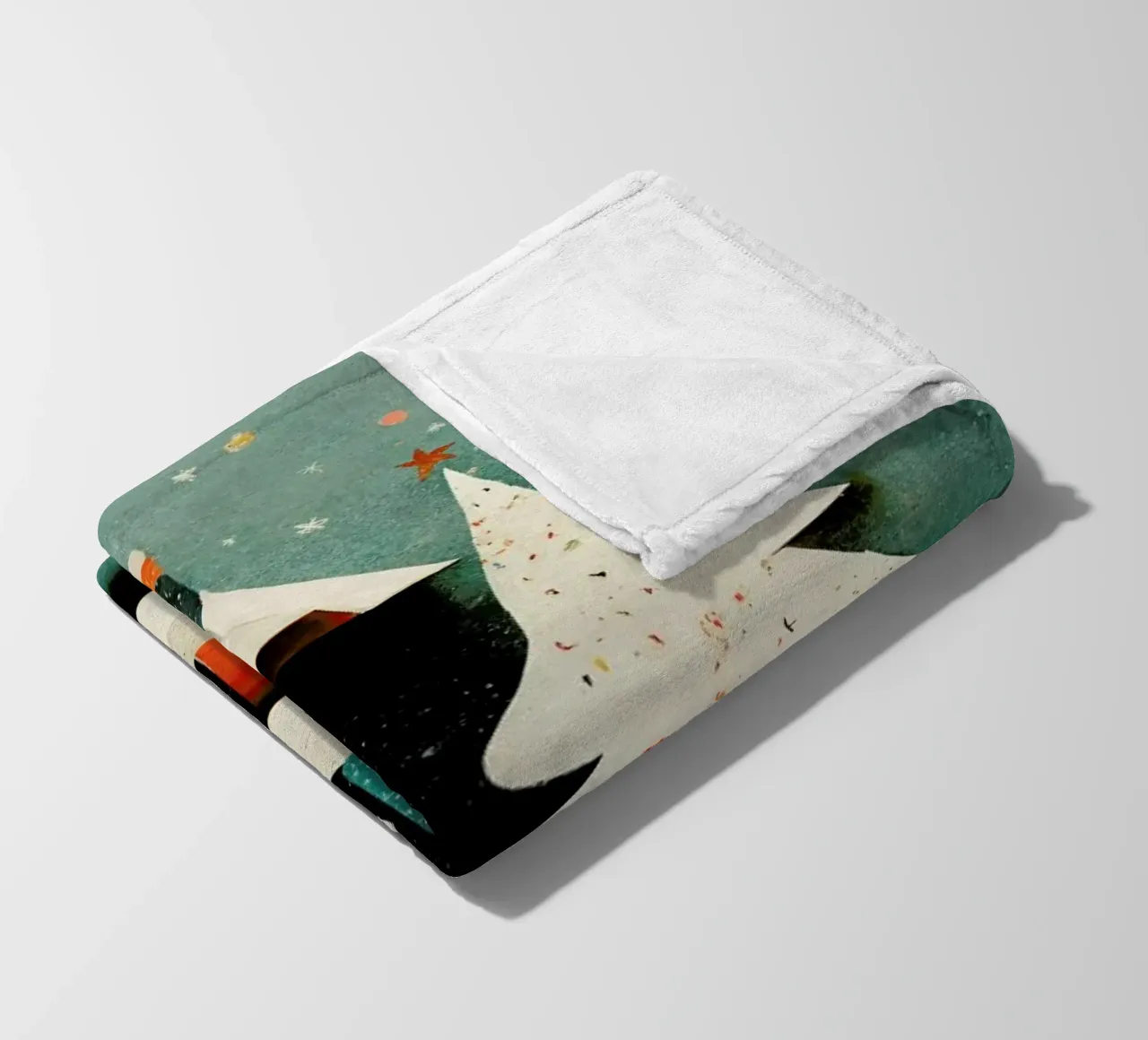 Paper Cut Pine Trees coperta in pile da treechild