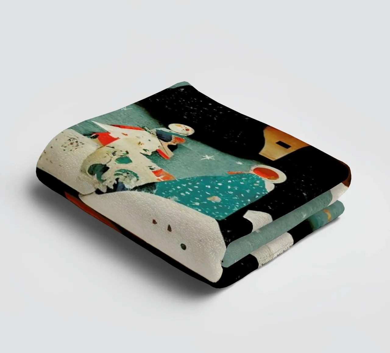 Paper Cut Pine Trees asciugamano da bagno da treechild