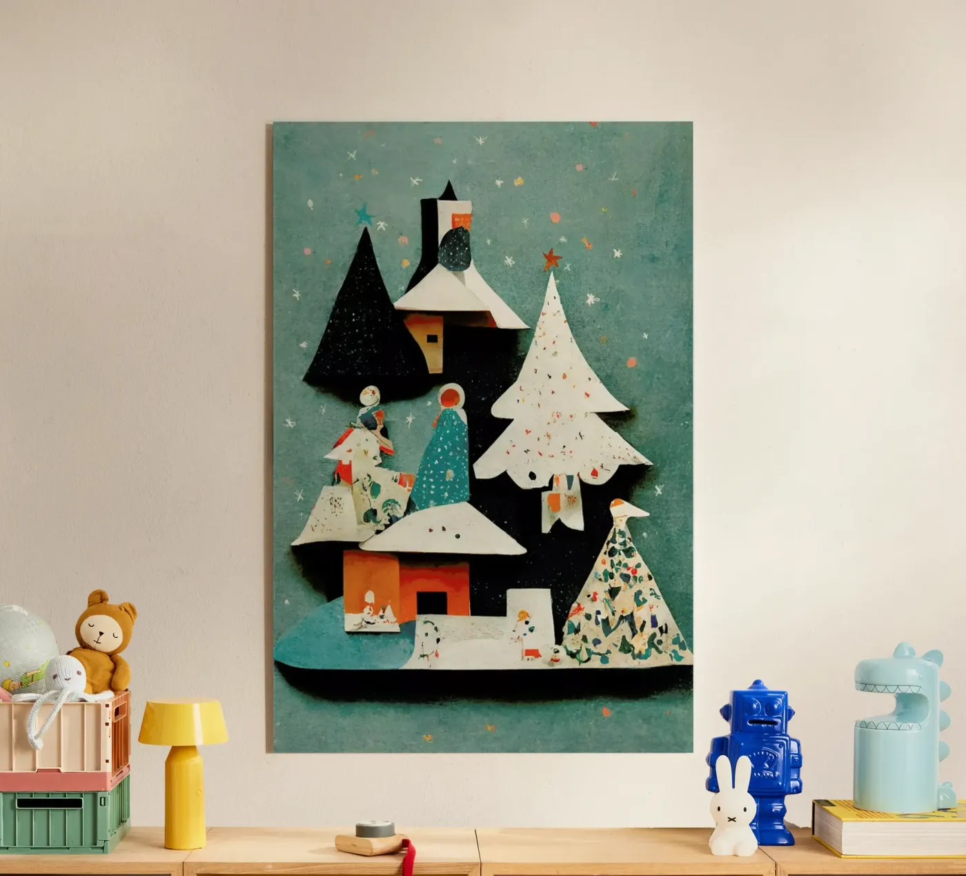 Paper Cut Pine Trees plexiglass da treechild