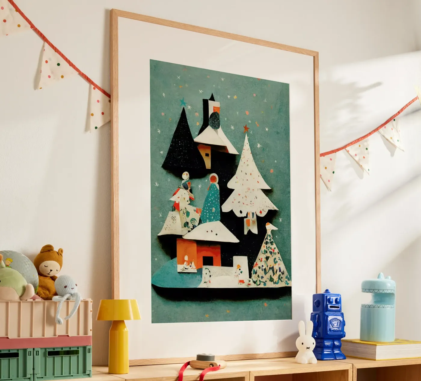 Paper Cut Pine Trees poster da treechild