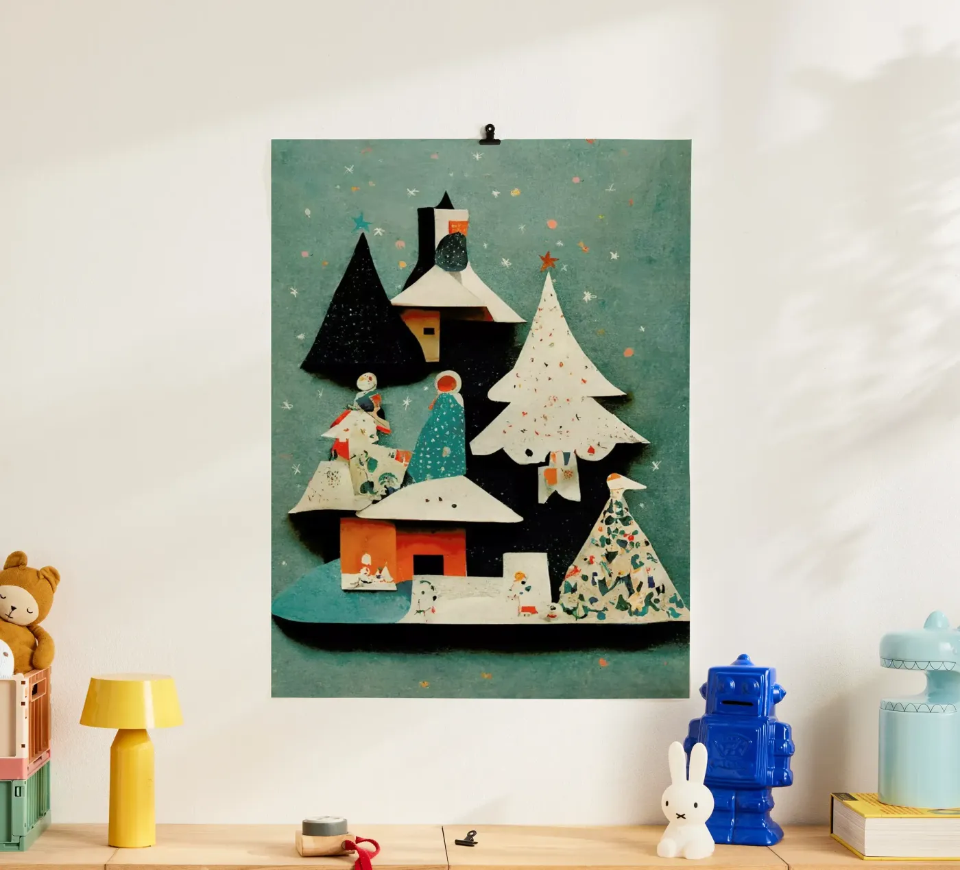 Paper Cut Pine Trees poster da treechild