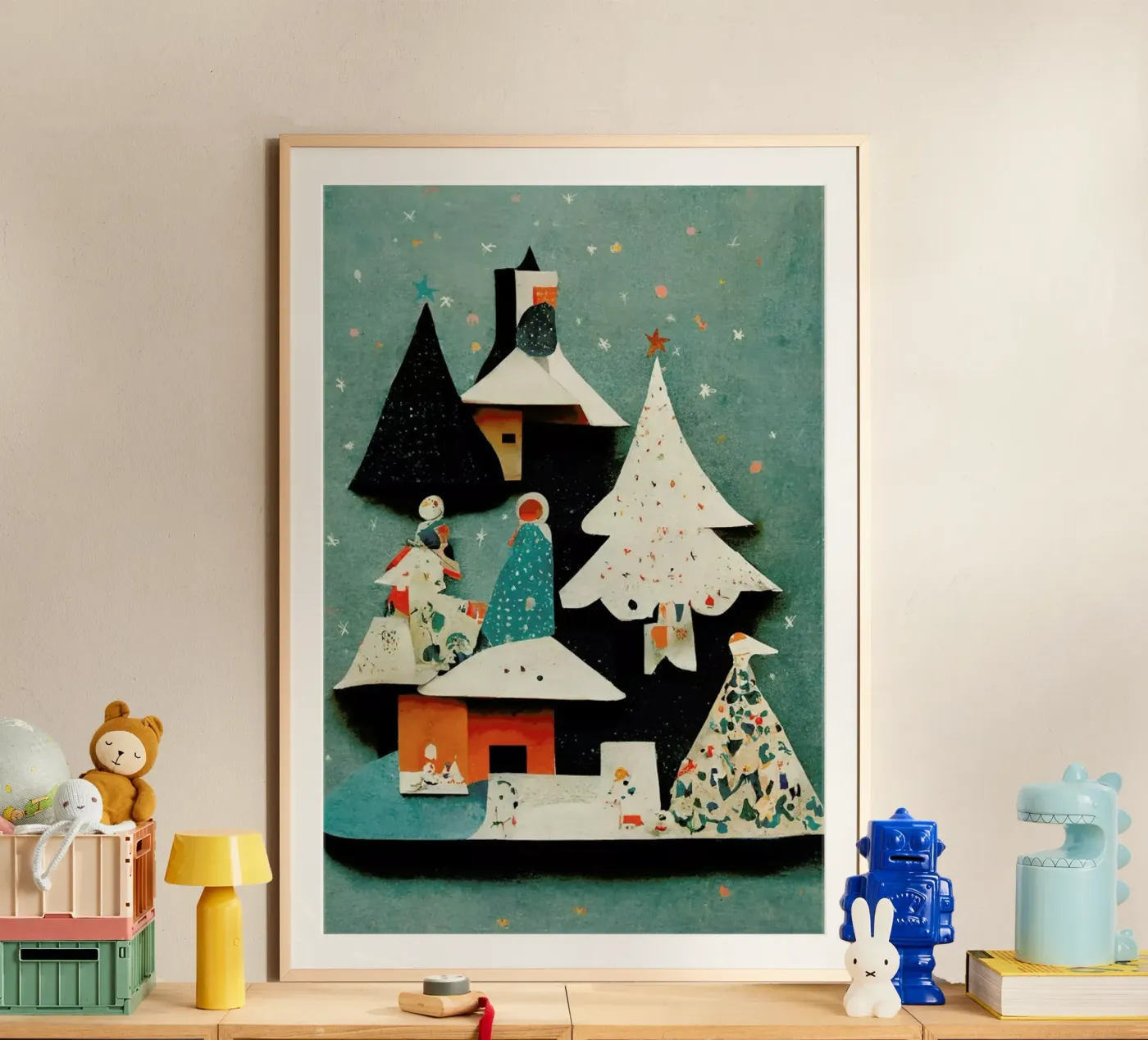 Paper Cut Pine Trees poster da treechild