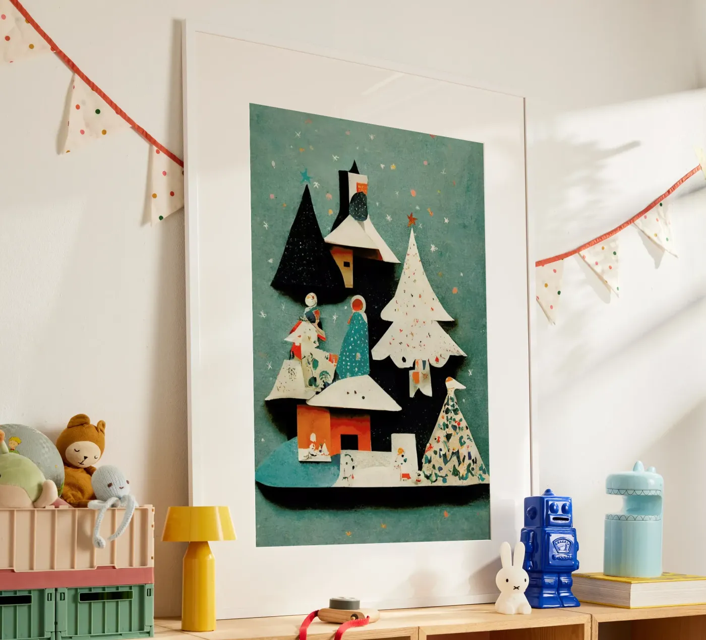 Paper Cut Pine Trees poster da treechild