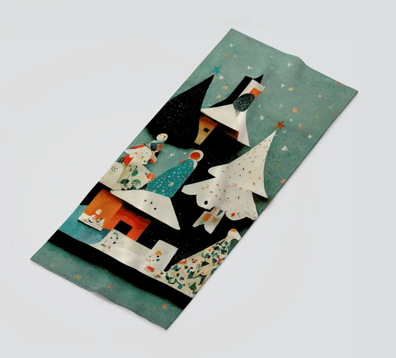Paper Cut Pine Trees telo mare da treechild