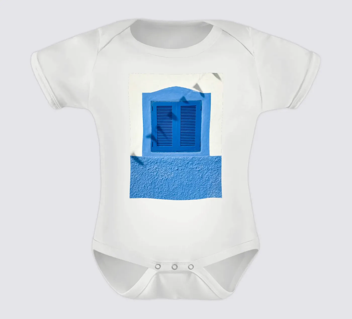 fenêtre aux lignes épurées body bébé de Bleu