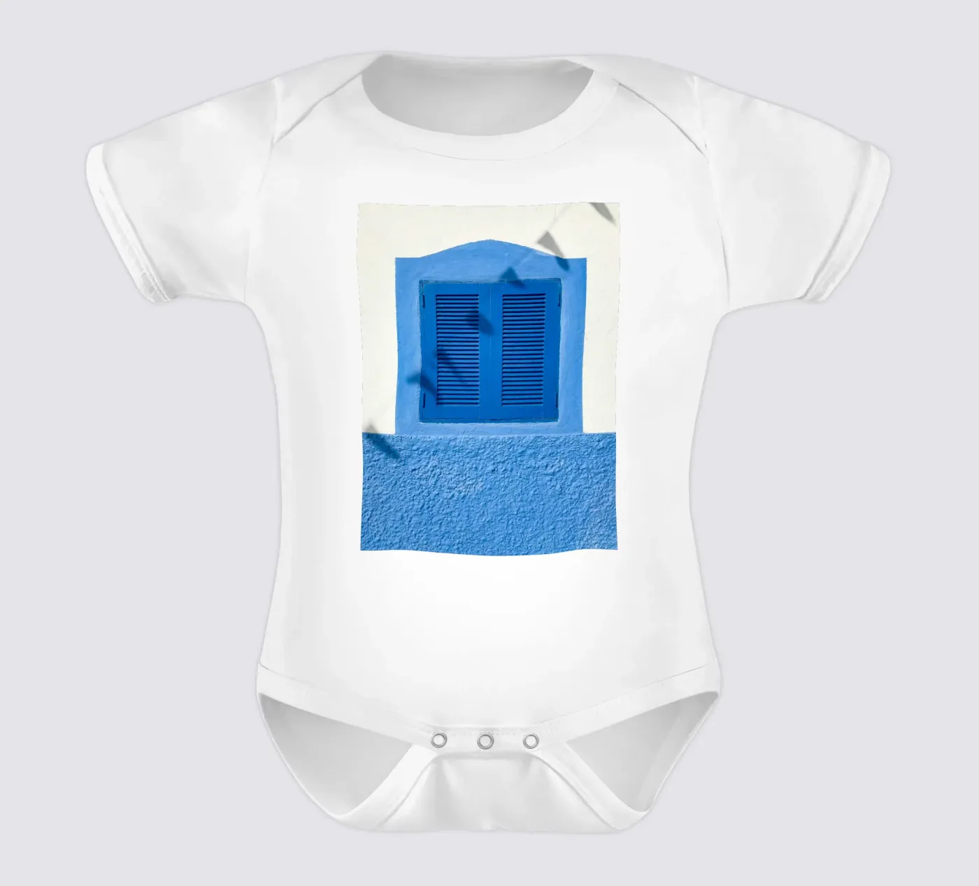fenêtre aux lignes épurées body bébé de Bleu