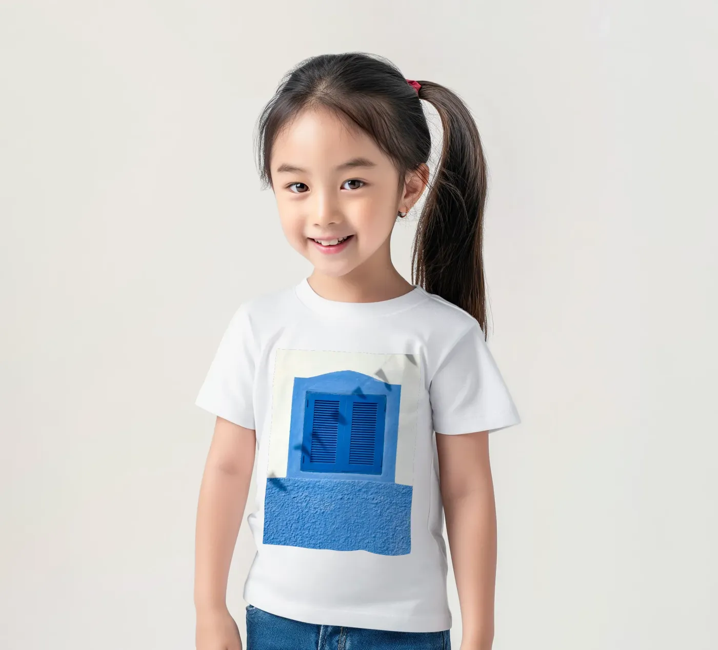 finestra dalle linee pulite t-shirt bambini da Bleu