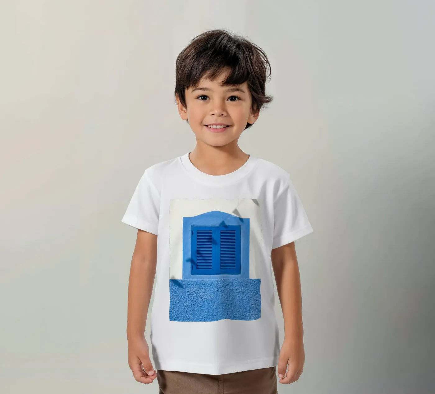 finestra dalle linee pulite t-shirt bambini da Bleu