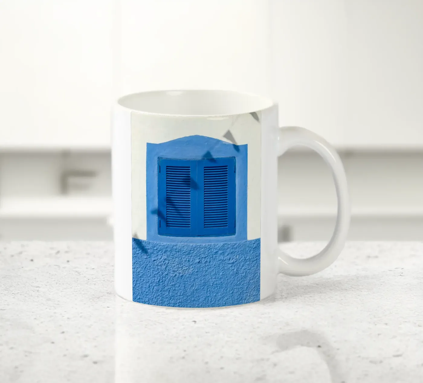 clean lines window ceramic mug by Bleu