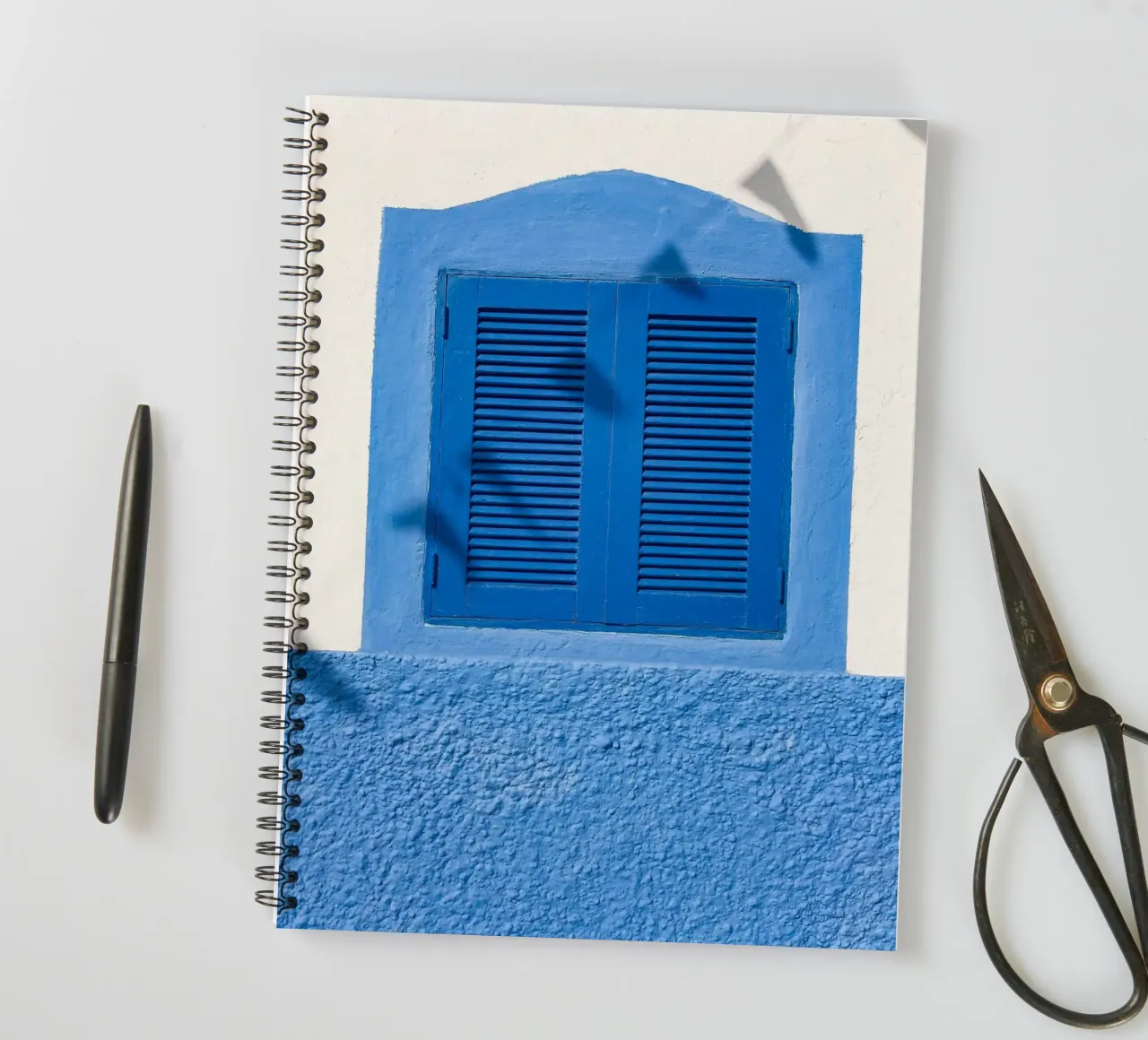 clean lines window spiral notebook by Bleu