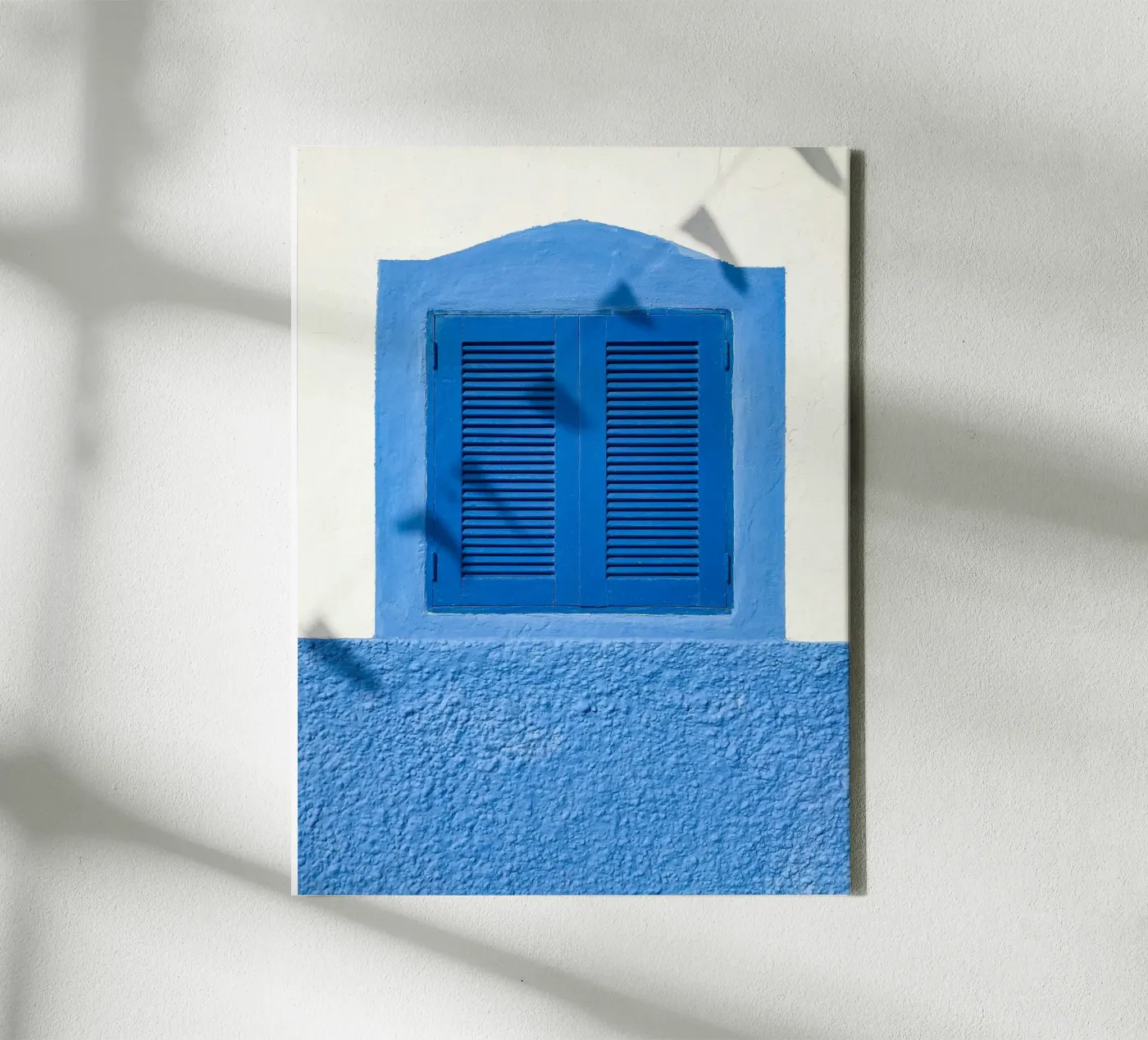 finestra dalle linee pulite tela da Bleu